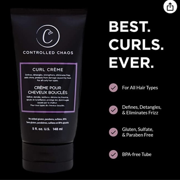 NWT Controlled Chaos Curl Defining Anti-frizz Curl Cream (5oz) - Picture 2 of 7